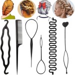 Accesorii de par pentru cocuri CS004 cu 6 bucati - Negre